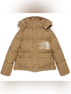 Gucci x The North Face Print Jacket Beige/Ebony